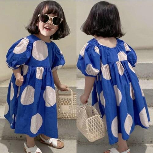 Children Polka Dot Dress Kids Summer Princess Dress Girls Dress Girls Princess Dress Girls Dress Korean Baby Girls Cute Costume