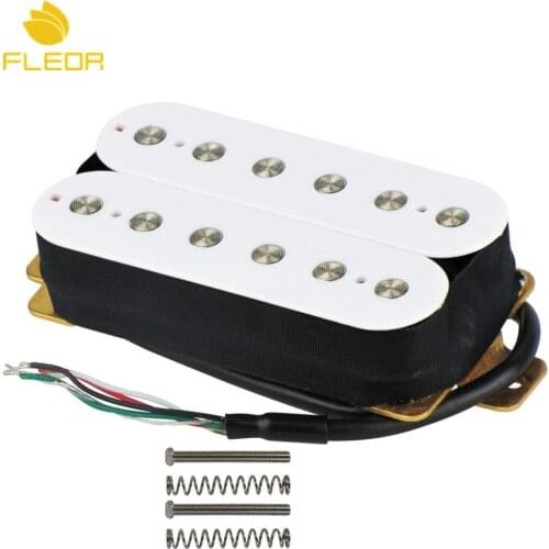 FLEOR Double Coil Humbucker Electric Guitar Pickup Ceramic Wax Potted,Neck or Bridge