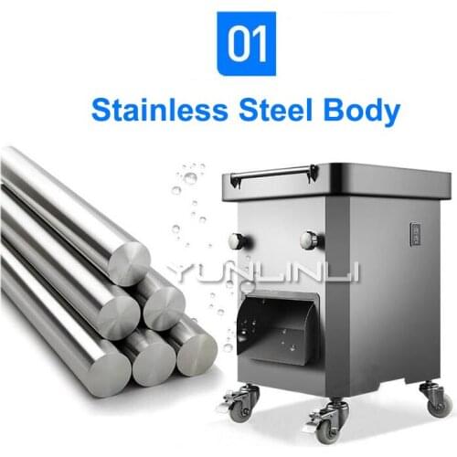 Commercial Meat Cutter Stainless Steel Poultry Dicer 220V Full-automatic Poultry Cutting Machine XZL