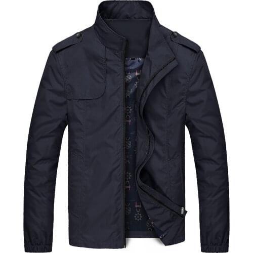 Bomber jacket men Solid Jacket Men Brand Jackets Fashion Trend Slim Fit Casual Mens Jackets And Coats M-4XL 2020 Veste Homme