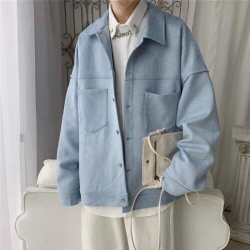 Oversized Autumn Tooling Jacket Men Fashion Korean Solid Casual Coat Streetwear Wild Hip Hop Loose Bomber Outwear Male Chaquetas