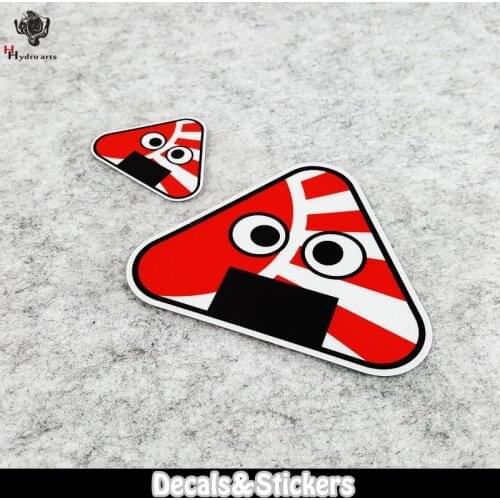 NO.LN239 JDM triangle Warning Mark MOTO GP Reflective Sticker Car Sticker Decals Racing Stickers Motorcycle Windshield Bike