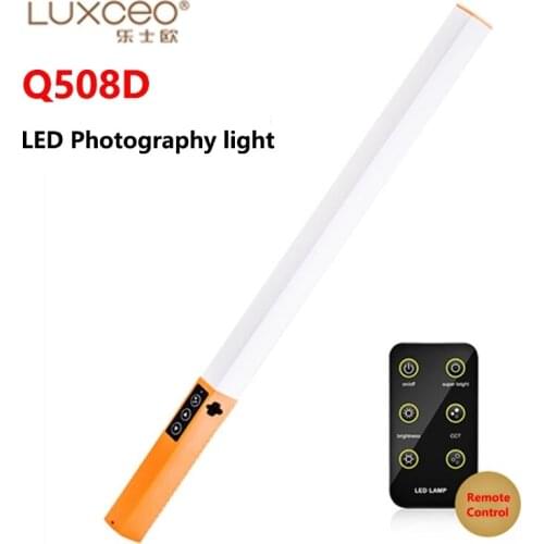 LUXCEO Q508D Dual Color Temperature Photo LED Stick Video Light Handheld LED Fill Light Flash Lighting Lamp