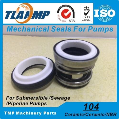 104-12/14/15/16/17/18/19/20/22/25/30/35/40/45 Water Pump TLANMP Mechanical Seals (Material: CE-CE-NBR, CA-CE-NBR)