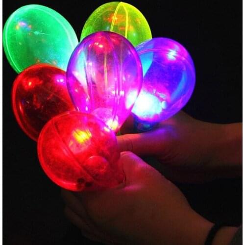 12 Pcs Cute LED Flashing Maraca Flashing Rocking Music Toy Party Decoration Birthday Children Luminous Props Festival Decoration