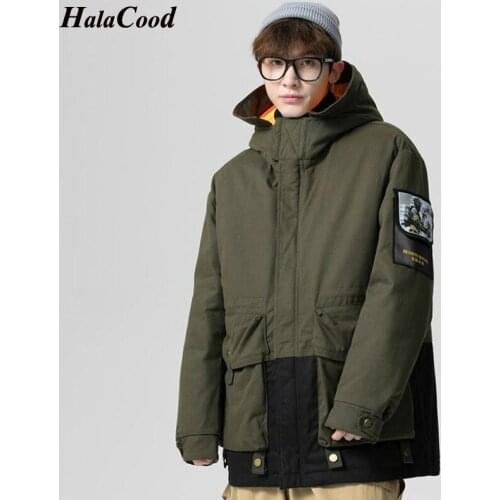 HALACOOD Mens Winter Duck Down Jacket Thicken Warm Parka Windbreaker Coat Military Outwear Male Quality Hooded Overcoat 3XL 4XL