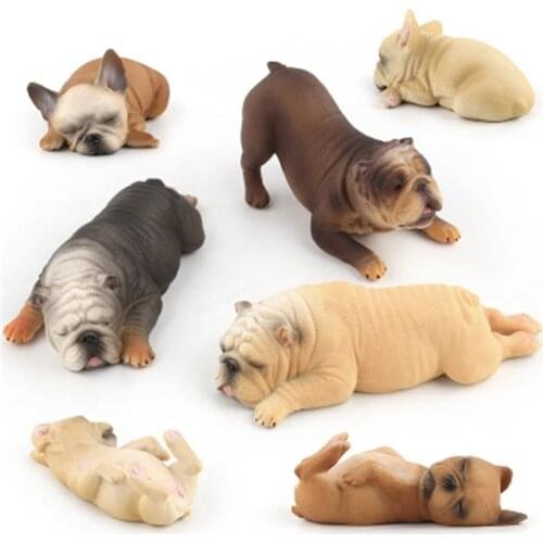 New Simulation Animal French Bulldog Toys Action Pet Dog Figures Educational Toy for Children Kid Toy Figure Gift Collection