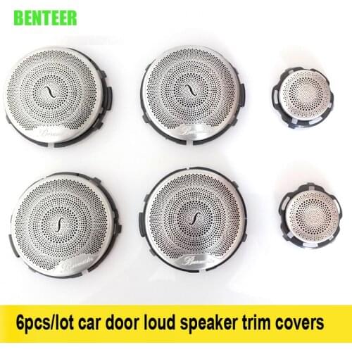 Car Audio Speaker Door Rrim Covers For Mercedes Benz AMG C200 C260 C180 W213 W205 GLC Class