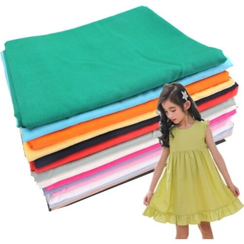 50x160cm 24Colors Solid Summer Fabric for Dress Skirt Viscose Artificial Silk Cotton Fabrics DIY Breathable Baby Cloth Tissu