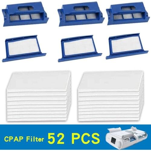 52Pcs/set Pollen Filter Foam Reusable For Respironics-Dreamstation CPAP/BiPAP Machine