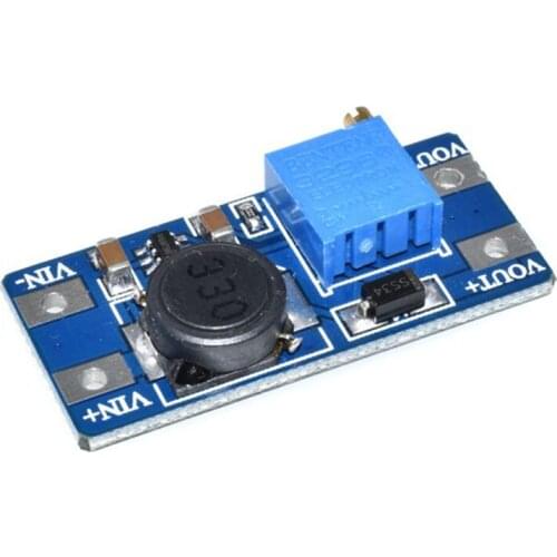 MT3608 DC-DC Adjustable Boost Module 2A Boost Plate Step Up Module with MICRO USB 2V-24V to 5V 9V 12V 28V