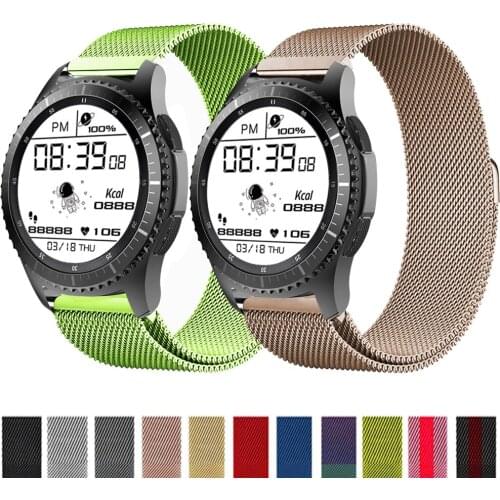 Stainless Steel Band For Samsung galaxy watch 4 3 45mm 46mm 42mm 41mm S3 20mm 22mm watch strap Bracelet Samsung Active 2 Band