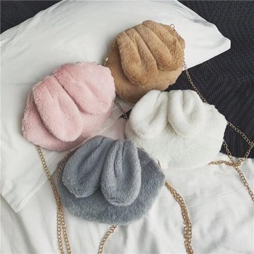 Children Rabbit Ear Plush Bag Backpacks Children Girl Cute Bag Stuffed Rabbit Toy Children School Bag Gift Kids Toy