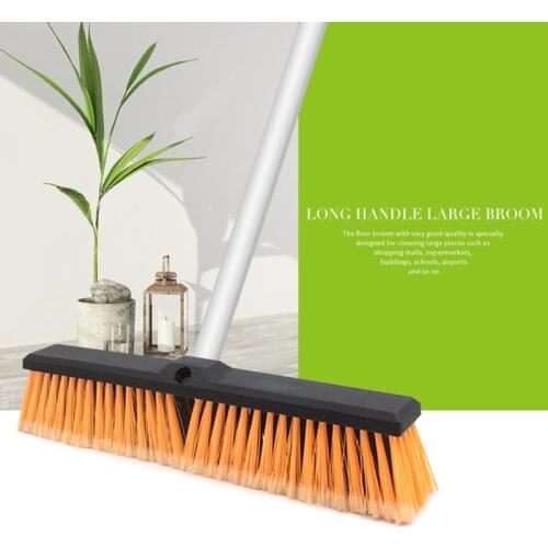 House Broom Bristles And Long Poles Bathroom Plastic Broom Sweeping The Floor Toilet Cleaning Tool Dust Long Handle Scrub Brush