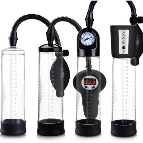 Penis Enlargement Pump Enlargement Trainer Male Masturbator Vacuum Bigger Growth Pump Adult Sexy Product Sex Toy for Men