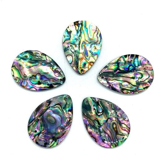 Gorgeous Drop-shaped Single Hole Small Pendant Jewelry Earrings Necklace Bracelet Handmade Accessories Can Be Wholesale 26x35mm