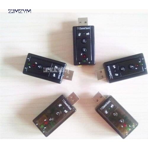 External USB to 3D Audio USB Sound Card Adapter 7.1 Channel Professional Microphone Headset 3.5mm For Win XP/78 Android JP209-BD