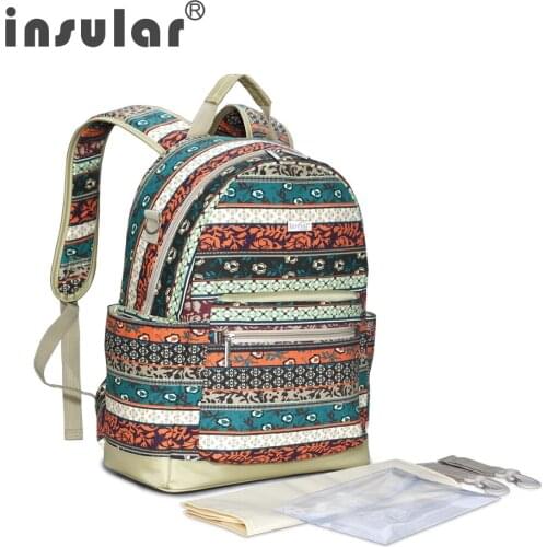 Printed Waterproof Backpack Maternity Baby Bag Mommy Diaper Bag Back Pack Multifunctional Bebes Stroller Bag Baby Essentials