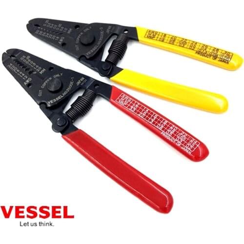 Japan Vessel 3500E Wire Stripper for Solid Stranded Wire Lightweight Precision Stripping Ultimate Professional Hand Tools