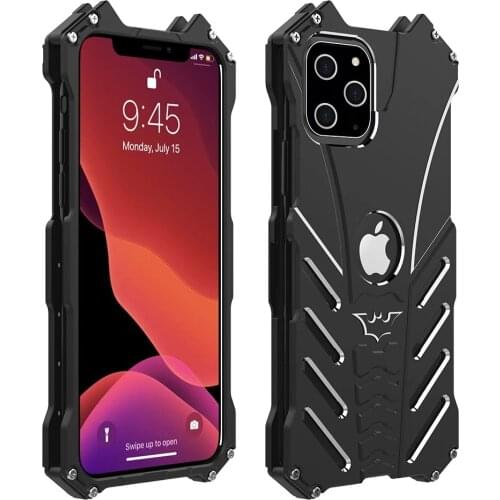 For Iphone X Xr Xs Max 7 8 R-just Style Protection Case For Iphone 13 12 11 Pro Max Mini Metal Aluminum Shell Hybrid Cases