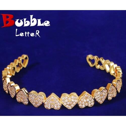 Heart Women’s Bracelet Hip Hop Jewelry Adjustable