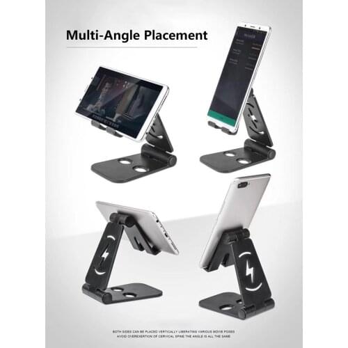 1pc Lazy Charging Stand Desktop Tablet PC Plastic Stand Adjustable For IPad Phone Kitchen Storage Racks Home Organization