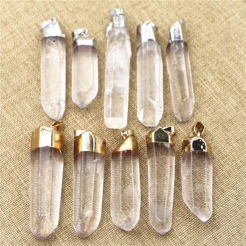Hot New Natural Agates Slice Pendants Irregular Connectors Raw Druzys Stone For DIY Earring Jewelry Making 10PCS