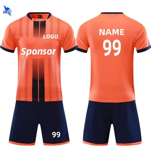Customize 20/21 Kids Boys Football Jersey Kits Men Women Soccer Uniforms Breathable Polyester Short Sleeve Fotball Training Suit