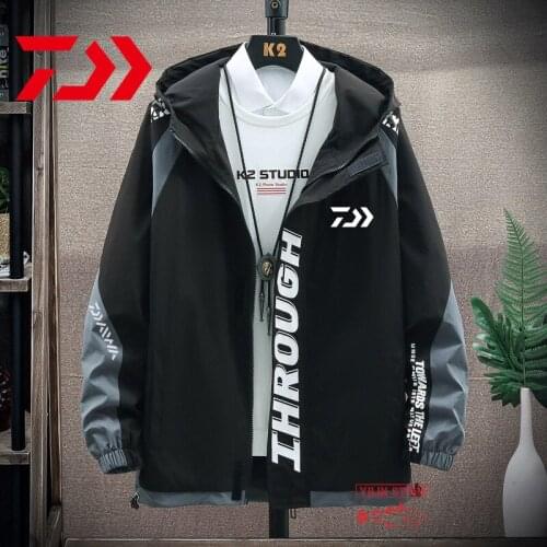 2021 Daiwa Fishing Jacket Mens Thin Windproof Fishing Jacket Spring Autumn Outdoor Breathable Quick Dry Sport Fishing Clothes