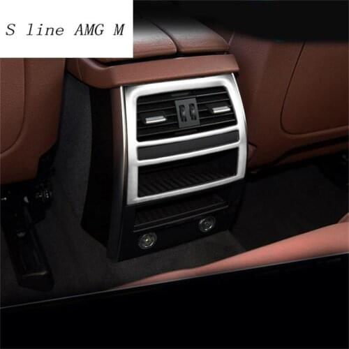 Car styling Air conditioning Rear Air Outlet Decoration Cover Sticker Trim For BMW F07 5 series GT Auto Interior Accessories