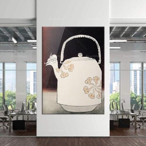 Asian Kettle Art Illustration Ticket Watanabe Kiyotei Oriental Impimpés Oriental Antiques | Affiche d'art Mural japonais non en