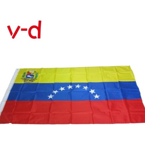 Free shipping xvggdg 0X150CM Venezuela flag banners,3' X 5' flags,100% polyester country flag national banner