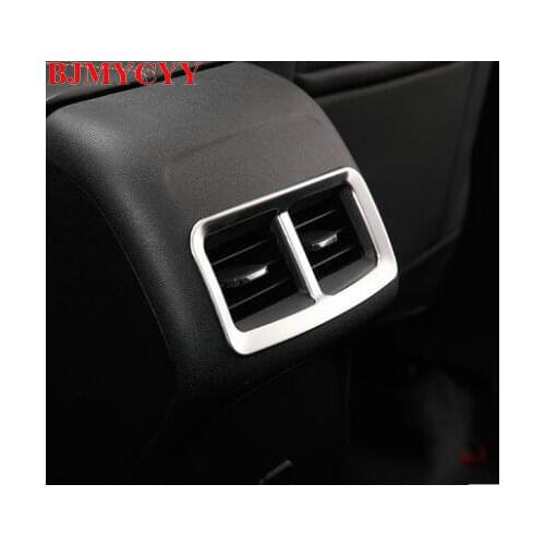 BJMYCYY Car rear diffuser stainless steel decoration light box for Chevrolet Equinox 2017 2018