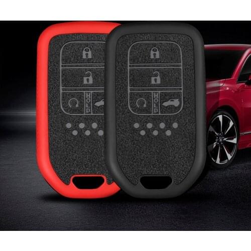 Car remote keychain case protector bag for Honda 2017 2018 19CRV Pilot Accord Civic Fit HR-V Freed keyless entry car model