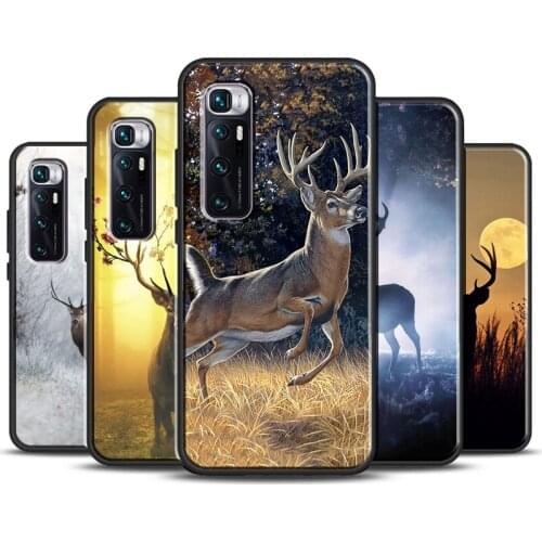 Animal Deer Cover For POCO X3 F2 F3 M3 Pro Phone Case For Xiaomi Mi 11 Ultra Mi Note 10 Lite 10T Pro