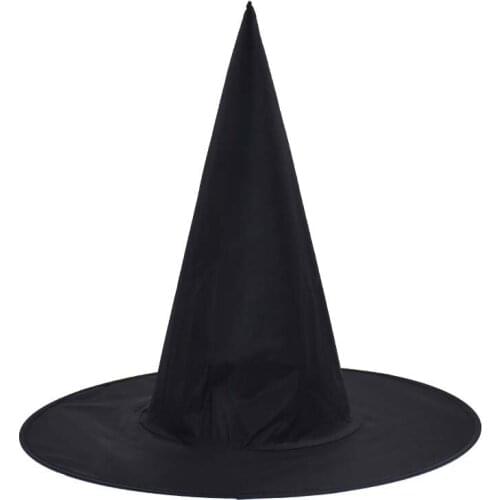 Black Velvet Witch Witch Hat Halloween Fancy Dress Party Costume Accessories Cos Masquerade Ghost Festival Props Gift