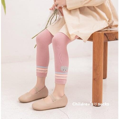 Children high-density cartoon leggings spring autumn cotton outer wear bottoming cropped trousers fashion models штани legginsy