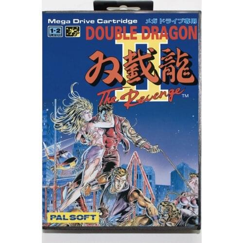 Double Dragon 2 The Revenge 16bit MD Game Card For Sega Mega Drive/ Genesis with Retail Box
