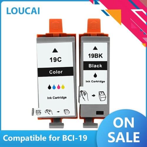 2 4 6 PCS Compatible Ink Cartridges For canon BCI 19 For Canon Pixus mini260 360 iP100 printers ink cartridge