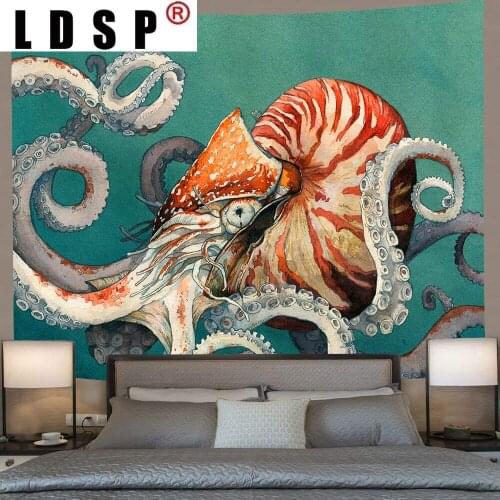 LDSP Animals Tapestry Psychedelic Owl Elephent Leopard Boho Moonlight Wall Hanging Living Room Bedroom Dorm Blanket Home Decor