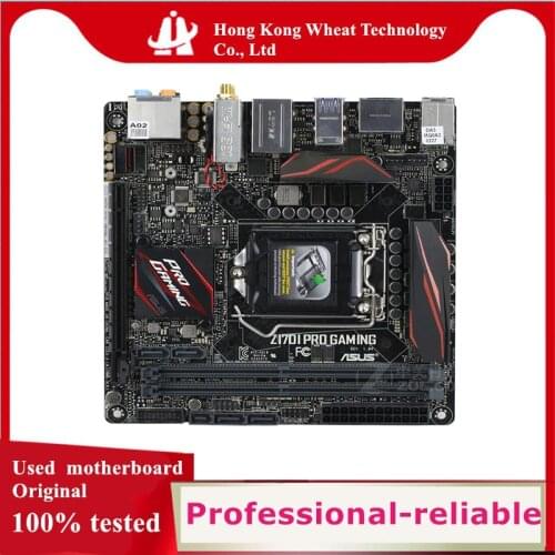 MINI-ITX ITX For ASUS Z170I PRO GAMING Motherboard Socket LGA 1151 DDR4 For Intel Z170 Original Desktop Used Mainboard