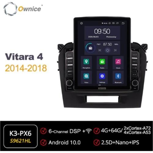 Ownice Octa 8Core Android 10.0 Car Radio forSuzuki Vitara 4 2014 - 2018 GPS 2 Din Auto Stereo Player 4G LTE Tesla Style