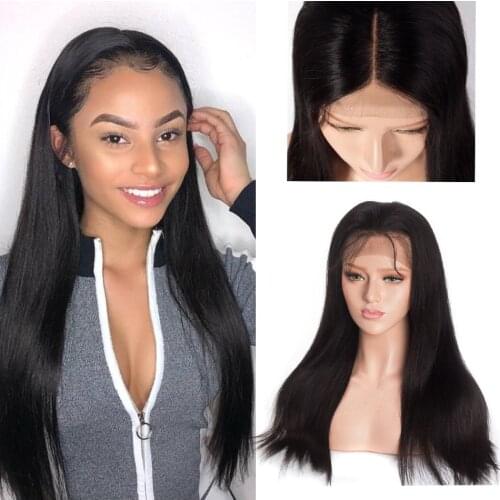 Straight Lace Closure Wigs 4x4 Closure Wig Human Hair Wigs With Baby Hair Brazilian 13x4 Lace Front Human Hair Wigs