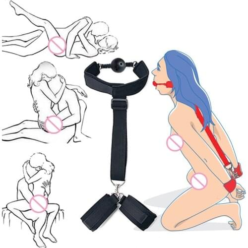 Sex Shop No Vibrators Erotic Sex Toys For Women Couples Bondage Set Mouth Gag Handcuffs Fetish Slave Adult Game Sex Products