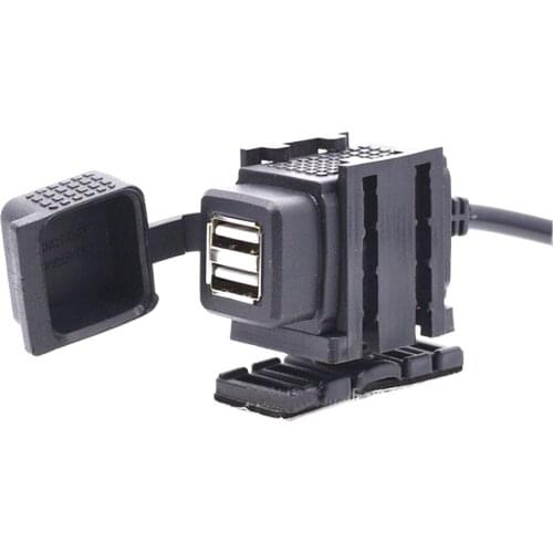 Speed Charging+Waterproof Dual USB Motorcycle Charger 12-24V 3.1A Dual Interface motorcycle charger