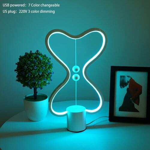 Seven Light Colors Changeable Heng Balance Lamp LED Night Light USB Powered Home Decor Bedroom Office Table Night Lamp Light