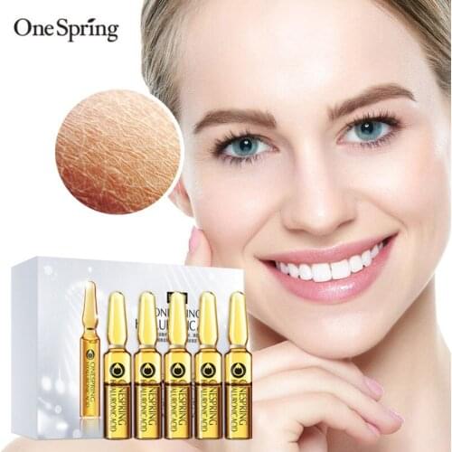 7pcs/sets 2ml Hyaluronic Acid Ampoule Face Serum Shrink Pores Anti-aging Wrinkle Anti-ance Nicotinamide Moisturizing Face Care