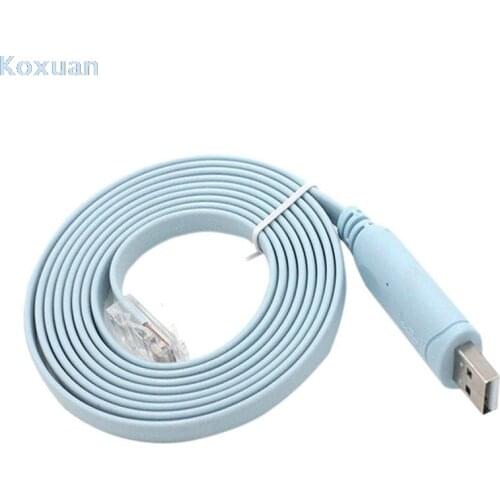 1.8M usb rs232 to rj45 console cable for Cisco H3C HP Arba Huawei Fortinet router ftdi usb console cable FTDI 744664241835 A7H5