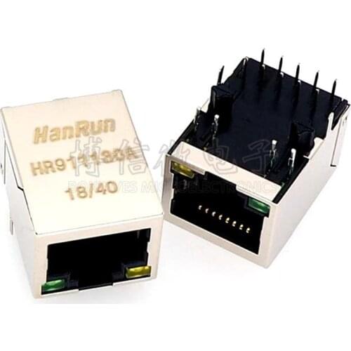 10PCS/lot Network transformer HR911130A/HY911130A HR911105C HY951140A/HR951140A HY901168C HR871181A RJ45 With light