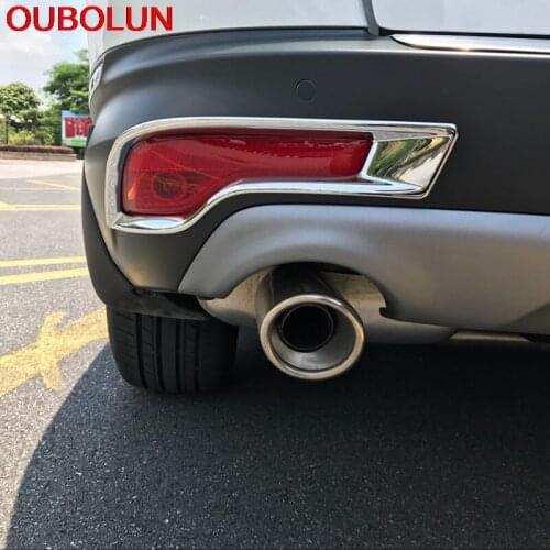 2PCS For Honda CR-V CRV 2017 2018 ABS Chromium Styling Car Rear Fog Light Lamp Cover Trim Reflector Garnish Shade Frame